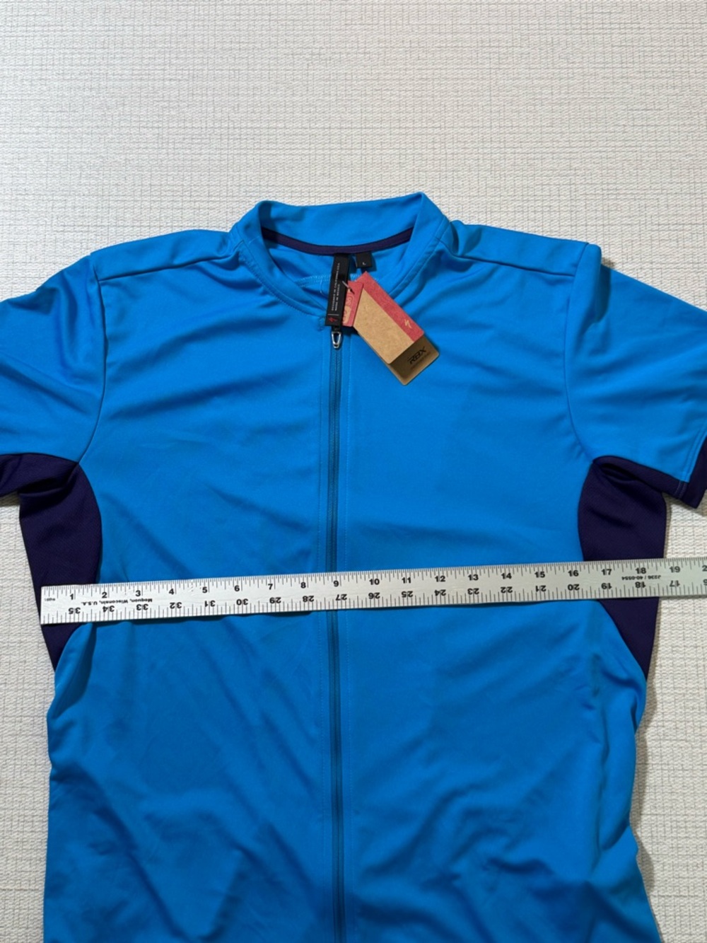Specialized Blue and Navy Short Sleeve Cycling Jersey - Picture 10 of 12
